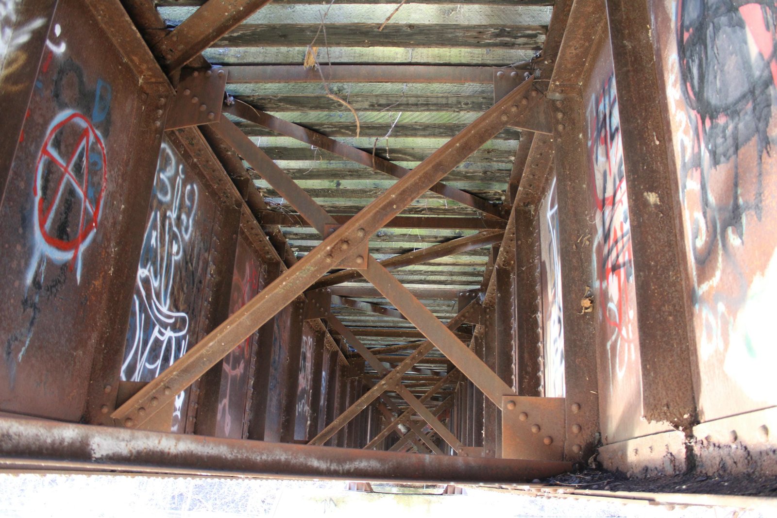 Inside girder